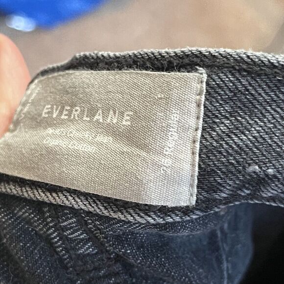 Everlane The Curvy 90's Cheeky Straight Grey Women's Jeans Size 26 Button Fly - Picture 5 of 10
